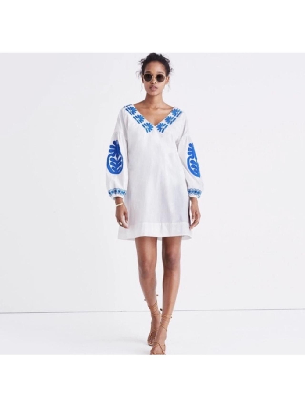 Madewell Embroidered Blanca Mini Dress Size XXS